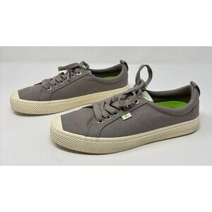 Cariuma OCA Shoes Women's 10 Men’s 8.5 Mystic Gray Canvas Low Top Lace Sneaker